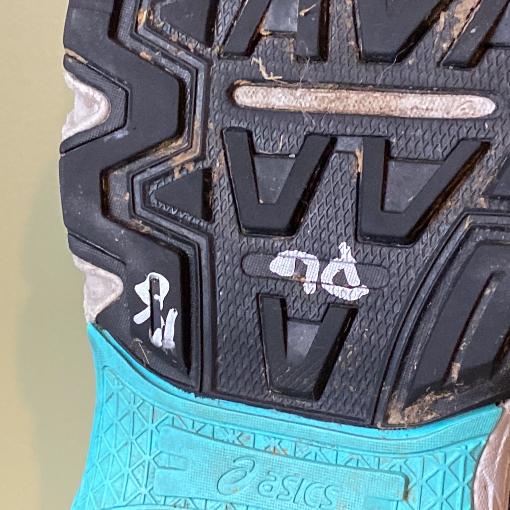 Asics Womens Gel Venture 7 Running Shoes Blue 1012A476 Lace Up Mesh 8.5M - Picture 11 of 12